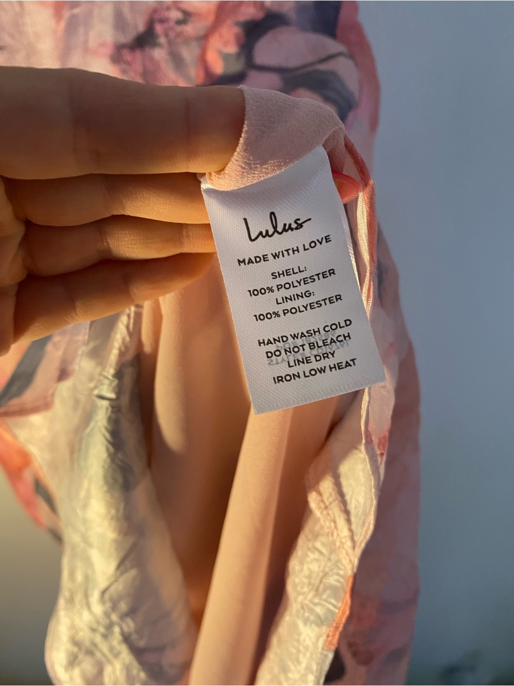 Lulus Blushing Darling Light Pink Floral Strapless High-Low Maxi Dress size XS - Picture 4 of 5